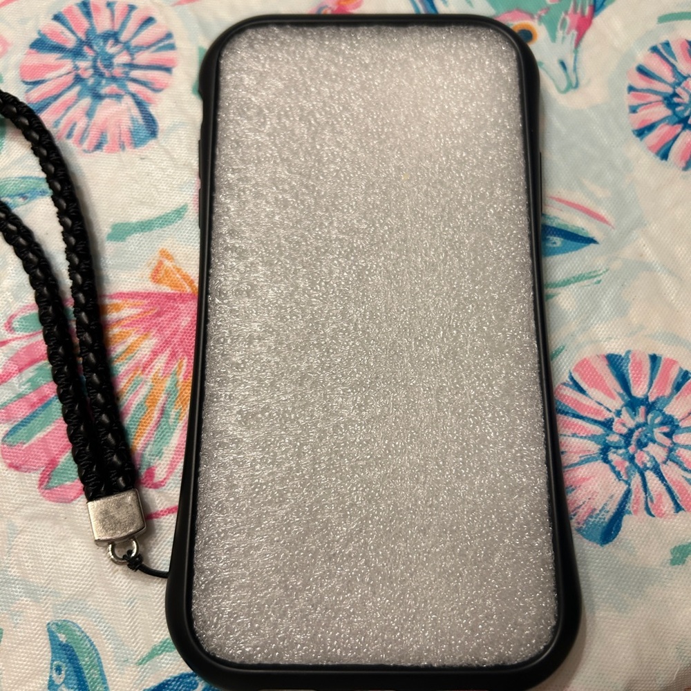 Black Phone Case with Lanyard